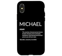 Carcasa para iPhone X/XS Michael Is The Best Funny Name Definition Mike Michael