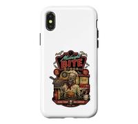 Carcasa para iPhone X/XS Midnight Bite Diner Spooky Skeleton Chef Gráfico