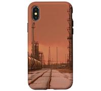 Carcasa para iPhone X/XS Midwest Gothic Aesthetic Rural Train Refinery Winter Vibes