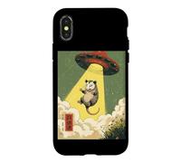 Carcasa para iPhone X/XS Miedo zarigüeya OVNI Secuestro Zarigüeya Alien Humor Divertido