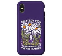 Carcasa para iPhone X/XS Militar Niño Diente De León Florece Donde Se Plantan Púrpura