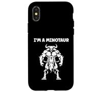 Carcasa para iPhone X/XS Minimalist Monster Minotaur Greek Mythology I'm a Minotaur