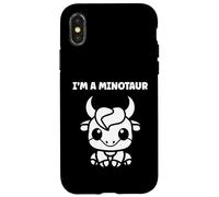 Carcasa para iPhone X/XS Minimalist Monster Minotaur Greek Mythology I'm a Minotaur