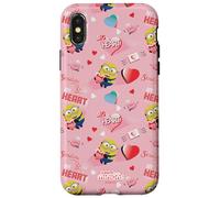 Carcasa para iPhone X/XS Minions Big Heart All Over Print