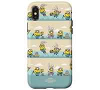 Carcasa para iPhone X/XS Minions Easter Bunny All Over Print