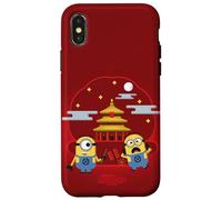 Carcasa para iPhone X/XS Minions Lunar New Year Fireworks Fun