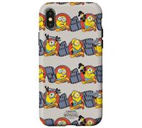 Carcasa para iPhone X/XS Minions & Monsters Film Crew All Over Print