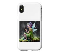 Carcasa para iPhone X/XS Minx Hada Dedo Medio cabaña núcleo Ciencia ficción Hechizo mágico Mal