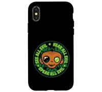 Carcasa para iPhone X/XS Mira, Escucha y Habla a Todos los Monos malvados