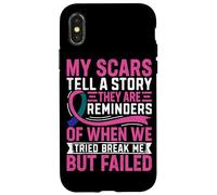 Carcasa para iPhone X/XS Mis Cicatrices cuentan una Historia Que recuerdan Cuando probamos BR