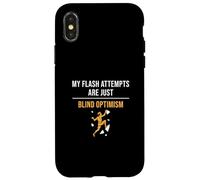 Carcasa para iPhone X/XS Mis intentos Flash Son Solo Ciego optimismo Interior Boulderers
