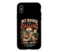 Carcasa para iPhone X/XS Mis Libros están Llamando y Debo IR al Lector Amante de los Libros