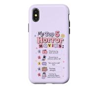 Carcasa para iPhone X/XS Mis Mejores películas de Terror Divertidas Ansiedad introvertida