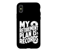 Carcasa para iPhone X/XS Mis Planes de jubilación Discos de Vinilo Amante de la música