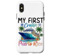 Carcasa para iPhone X/XS Mis primeras Vacaciones en Crucero en Puerto Rico