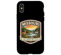Carcasa para iPhone X/XS Missouri The Show-me State Souvenir Visitor Memorabilia Viaje