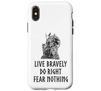 Carcasa para iPhone X/XS Mitología nórdica - Dios nórdico Odin - No temer Nada - Medieval