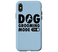 Carcasa para iPhone X/XS Modo de Aseo para Perros en el Peluquero Divertido y Lindo