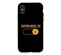 Carcasa para iPhone X/XS Modo de Ritmo Activado para Bateristas y Aquellos Que Mantienen el Ritmo