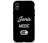 Carcasa para iPhone X/XS Modo Janis Activado Nombre Gracioso
