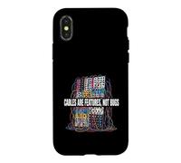 Carcasa para iPhone X/XS Modular Synthesizer Cables Are Features Not Bugs Design