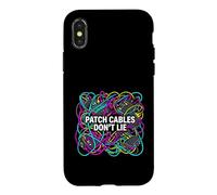 Carcasa para iPhone X/XS Modular Synthesizer Patch Cables Don't Lie