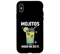 Carcasa para iPhone X/XS Mojitos Made Me Do It Cóctel Lima Mentas