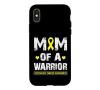 Carcasa para iPhone X/XS Mom of a Warrior Childhood Cancer Awareness Mother Women