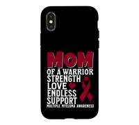 Carcasa para iPhone X/XS Mom of a Warrior Multiple Myeloma Awareness Family Matching
