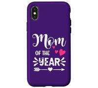 Carcasa para iPhone X/XS Moms Favorite Mom of The Year Award Mum Daughter Mothers Day