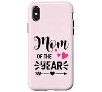 Carcasa para iPhone X/XS Moms Favorite Mom of The Year Award Mum Daughter Mothers Day