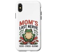 Carcasa para iPhone X/XS Mom'S Last Nerve Frog Gardener Seeds Stress Floors