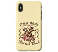 Carcasa para iPhone X/XS Moms Salvajes Criando Traviesos Club Social Vintage