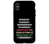 Carcasa para iPhone X/XS Monday Tuesday Thursday Practice Qualifying Race Day