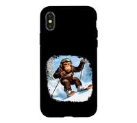Carcasa para iPhone X/XS Monos esquís