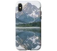 Carcasa para iPhone X/XS Montaña Lago Alpine Picos Reflexión Paisaje Fotografía