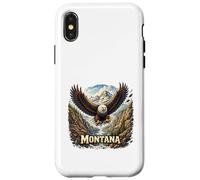 Carcasa para iPhone X/XS Montana Wild Peaks Eagle Big Sky