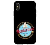 Carcasa para iPhone X/XS Monterosso Cinque Terre La Spezia Retro Italia Vintage