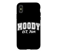 Carcasa para iPhone X/XS Moody EST. 7AM: Cita Divertida para Amantes del Café