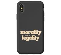 Carcasa para iPhone X/XS Moralidad sobre la legalidad Código Moral Brújula Buen Humano Sé Amable
