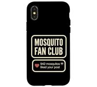 Carcasa para iPhone X/XS Mosquito Fan Club 942 Mosquitos Liked Your Post