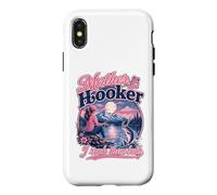 Carcasa para iPhone X/XS Mother Hooker Fishing Mom Funny Angler Mama Lake Life