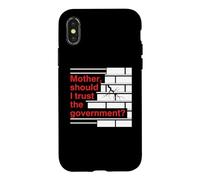 Carcasa para iPhone X/XS Mother Should I Trust The Government Political Saying