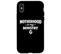 Carcasa para iPhone X/XS Motherhood is My Ministry Homeschool Mama Mom Life