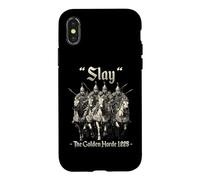 Carcasa para iPhone X/XS Motivo del Humor de la Horda Dorada Guerrero Jinete del