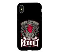 Carcasa para iPhone X/XS Motor de Ciclista de cirugía cardíaca reconstruido Original del Cuerpo