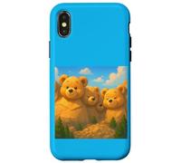 Carcasa para iPhone X/XS Mount Rushmore National Memorial US Teddy Bears Presedents