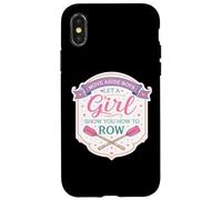 Carcasa para iPhone X/XS Move Aside Boys Deja Que una Chica te muestre cómo remar Mujeres Divertidas