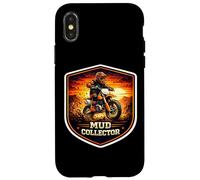 Carcasa para iPhone X/XS Mud Collector Funny Dirt Bike Rider Motocross Moto MX
