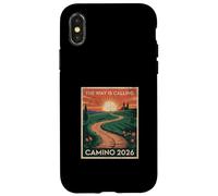 Carcasa para iPhone X/XS Mujeres The Way Is Calling Camino 2026 Vintage Landscape